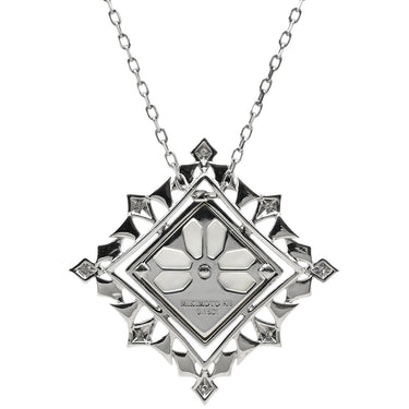 ミキモト MIKIMOTO コルテージュ ペンダント ホワイトゴールド K18WG ダイヤモンド シェル ネックレス MIKIMOTO K18 WG