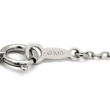 ミキモト MIKIMOTO コルテージュ ペンダント ホワイトゴールド K18WG ダイヤモンド シェル ネックレス MIKIMOTO K18 WG