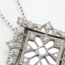 ミキモト MIKIMOTO コルテージュ ペンダント ホワイトゴールド K18WG ダイヤモンド シェル ネックレス MIKIMOTO K18 WG