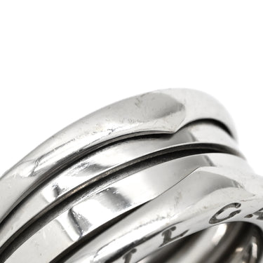 ブルガリ BVLGARI ビーゼロワン B-zero1 3バンド ホワイトゴールド K18WG #48 リング 指輪 K18WG Au750 18K 18金 7号