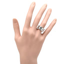 ブルガリ BVLGARI ビーゼロワン B-zero1 3バンド ホワイトゴールド K18WG #48 リング 指輪 K18WG Au750 18K 18金 7号
