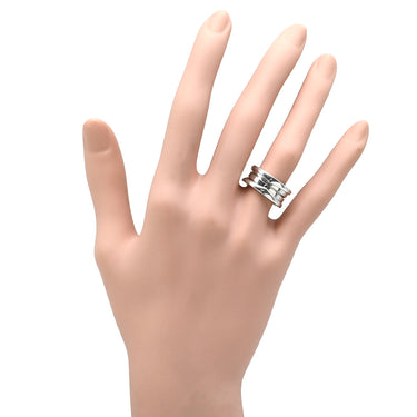 ブルガリ BVLGARI ビーゼロワン B-zero1 3バンド ホワイトゴールド K18WG #48 リング 指輪 K18WG Au750 18K 18金 7号
