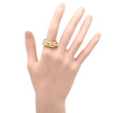 カルティエ Cartier トリニティ ホワイトゴールド×イエローゴールド×ピンクゴールド K18WG K18YG K18PG #56 リング 指輪 Au750 18K 18金 3重 3連 スリーカラー ヴィンテージ 16号