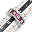 ダミアーニ DAMIANI ベルエポック ルビー レッド×ホワイトゴールド K18WG ダイヤモンド ルビー リング 指輪 DAMIANI Au750 WG ダイヤ フィルム リング 9号