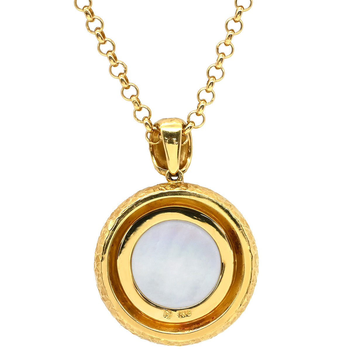 タサキ TASAKI 大粒パール ペンダント グレー×イエローゴールド