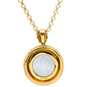 タサキ TASAKI 大粒パール ペンダント グレー×イエローゴールド K18YG パール ネックレス Au750 18K 18金 YG たたき加工 ヴィンテージ 半円形 パール 15mm