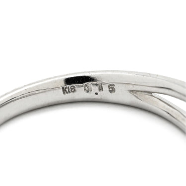 ヴァンドーム青山 VENDOME AOYAMA ダイヤモンド リング ホワイトゴールド K18WG ダイヤモンド リング 指輪 K18 750 透かし 0.15ct 10.5号