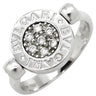 ブルガリ BVLGARI ブルガリブルガリ フリップ AN850723 ホワイトゴールド K18WG ダイヤモンド オニキス リング 指輪 Au750 18K ダイヤ オニキス 5号