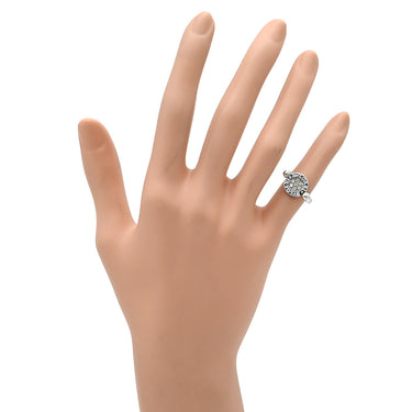 ブルガリ BVLGARI ブルガリブルガリ フリップ AN850723 ホワイトゴールド K18WG ダイヤモンド オニキス リング 指輪 Au750 18K ダイヤ オニキス 5号