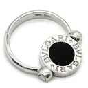 ブルガリ BVLGARI ブルガリブルガリ フリップ AN850723 ホワイトゴールド K18WG ダイヤモンド オニキス リング 指輪 Au750 18K ダイヤ オニキス 5号