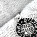 ブルガリ BVLGARI ブルガリブルガリ フリップ AN850723 ホワイトゴールド K18WG ダイヤモンド オニキス リング 指輪 Au750 18K ダイヤ オニキス 5号