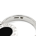 ブルガリ BVLGARI ブルガリブルガリ フリップ AN850723 ホワイトゴールド K18WG ダイヤモンド オニキス リング 指輪 Au750 18K ダイヤ オニキス 5号
