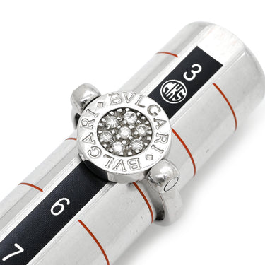 ブルガリ BVLGARI ブルガリブルガリ フリップ AN850723 ホワイトゴールド K18WG ダイヤモンド オニキス リング 指輪 Au750 18K ダイヤ オニキス 5号