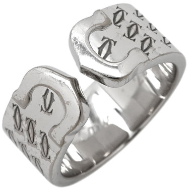 カルティエ Cartier 2C 2000年クリスマス限定 ホワイトゴールド K18WG #51(JP11) リング 指輪 C2 750WG 18K 18金 11号