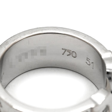 カルティエ Cartier 2C 2000年クリスマス限定 ホワイトゴールド K18WG #51(JP11) リング 指輪 C2 750WG 18K 18金 11号