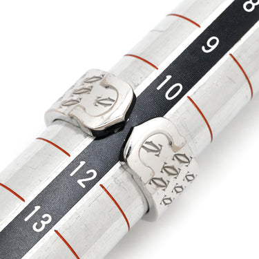 カルティエ Cartier 2C 2000年クリスマス限定 ホワイトゴールド K18WG #51(JP11) リング 指輪 C2 750WG 18K 18金 11号