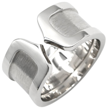 カルティエ Cartier C2リング LM ホワイトゴールド K18WG #50(JP10) リング 指輪 Cドゥ 2C 750 18K 18金 10号