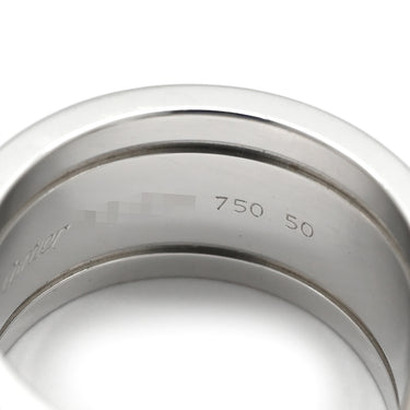 カルティエ Cartier C2リング LM ホワイトゴールド K18WG #50(JP10) リング 指輪 Cドゥ 2C 750 18K 18金 10号