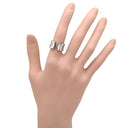 カルティエ Cartier C2リング LM ホワイトゴールド K18WG #50(JP10) リング 指輪 Cドゥ 2C 750 18K 18金 10号