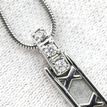 ティファニー Tiffany & Co アトラス ペンダント ダイヤモンド ホワイトゴールド K18WG ダイヤモンド ネックレス 18K 750 Ag750 ローマ数字