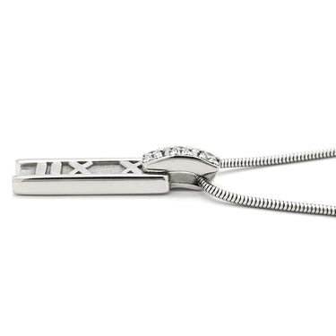 ティファニー Tiffany & Co アトラス ペンダント ダイヤモンド ホワイトゴールド K18WG ダイヤモンド ネックレス 18K 750 Ag750 ローマ数字