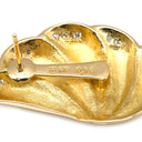 タサキ TASAKI 羽 翼 モチーフ ダイヤ イエローゴールド K18YG ダイヤモンド ピアス 18K 750 YG メレダイヤ