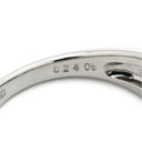 ミキモト MIKIMOTO ダイヤモンド リング プラチナシルバー Pt950 ダイヤモンド リング 指輪 MIKIMOTO 0.24ct Pt950 PT リーフデザイン ツイスト 9号