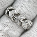 ミキモト MIKIMOTO ダイヤモンド リング プラチナシルバー Pt950 ダイヤモンド リング 指輪 MIKIMOTO 0.24ct Pt950 PT リーフデザイン ツイスト 9号