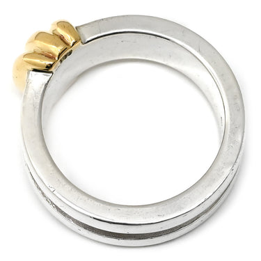 ティファニー Tiffany & Co ヴィンテージ コンビリング イエローゴールド×シルバー K18YG シルバー925 リング 指輪 T＆Co. 18K 750 YG AG925 SV925 12.5号
