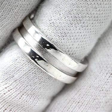 ティファニー Tiffany & Co ヴィンテージ コンビリング イエローゴールド×シルバー K18YG シルバー925 リング 指輪 T＆Co. 18K 750 YG AG925 SV925 12.5号