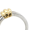 ティファニー Tiffany & Co ヴィンテージ コンビリング イエローゴールド×シルバー K18YG シルバー925 リング 指輪 T＆Co. 18K 750 YG AG925 SV925 12.5号