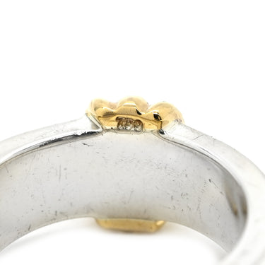 ティファニー Tiffany & Co ヴィンテージ コンビリング イエローゴールド×シルバー K18YG シルバー925 リング 指輪 T＆Co. 18K 750 YG AG925 SV925 12.5号