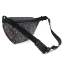 ルイヴィトン LOUIS VUITTON ディスカバリー バムバッグ M44444 ブラック レザー モノグラムギャラクシーキャンバス ボディバッグ マットブラック金具 黒 ウエストバッグ