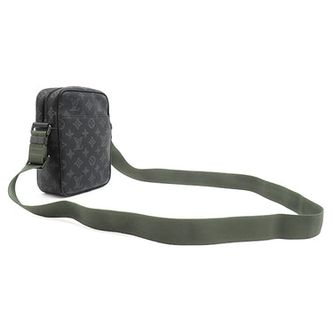 ルイヴィトン LOUIS VUITTON ヴィヴィエンヌ ダヌーブ PM M43677 モノグラムエクリプス レザー モノグラムエクリプスキャンバス ショルダーバッグ 黒 緑 メタリックカーキ金具