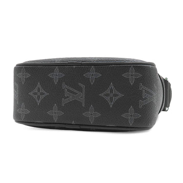 ルイヴィトン LOUIS VUITTON ヴィヴィエンヌ ダヌーブ PM M43677 モノグラムエクリプス レザー モノグラムエクリプスキャンバス ショルダーバッグ 黒 緑 メタリックカーキ金具