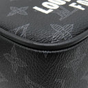 ルイヴィトン LOUIS VUITTON ヴィヴィエンヌ ダヌーブ PM M43677 モノグラムエクリプス レザー モノグラムエクリプスキャンバス ショルダーバッグ 黒 緑 メタリックカーキ金具
