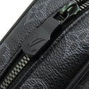 ルイヴィトン LOUIS VUITTON ヴィヴィエンヌ ダヌーブ PM M43677 モノグラムエクリプス レザー モノグラムエクリプスキャンバス ショルダーバッグ 黒 緑 メタリックカーキ金具