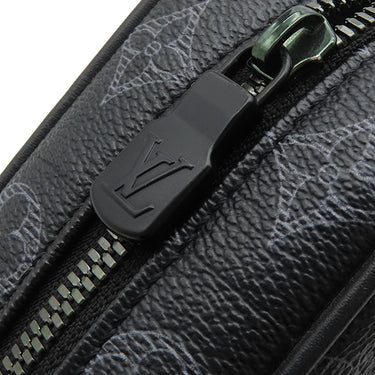ルイヴィトン LOUIS VUITTON ヴィヴィエンヌ ダヌーブ PM M43677 モノグラムエクリプス レザー モノグラムエクリプスキャンバス ショルダーバッグ 黒 緑 メタリックカーキ金具
