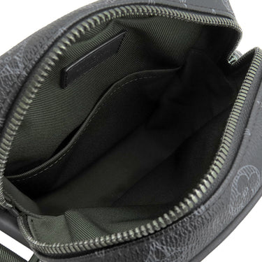 ルイヴィトン LOUIS VUITTON ヴィヴィエンヌ ダヌーブ PM M43677 モノグラムエクリプス レザー モノグラムエクリプスキャンバス ショルダーバッグ 黒 緑 メタリックカーキ金具