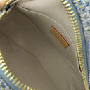 ルイヴィトン LOUIS VUITTON チェス メッセンジャー N40706 ブルー レザー ダミエデニム 2WAYバッグ ゴールド金具 ハンドハッグ ショルダー 青