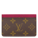 ルイヴィトン LOUIS VUITTON ポルトカルト サーンプル M60703 フューシャ モノグラムキャンバス カードケース 茶 ピンク カード入れ