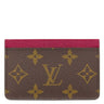 ルイヴィトン LOUIS VUITTON ポルトカルト サーンプル M60703 フューシャ モノグラムキャンバス カードケース 茶 ピンク カード入れ