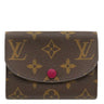 ルイヴィトン LOUIS VUITTON ポルトモネ ロザリ M41939 フューシャ モノグラムキャンバス コインケース ゴールド金具 茶 小銭入れ ミニウォレット