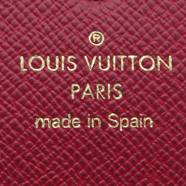 ルイヴィトン LOUIS VUITTON ポルトモネ ロザリ M41939 フューシャ モノグラムキャンバス コインケース ゴールド金具 茶 小銭入れ ミニウォレット