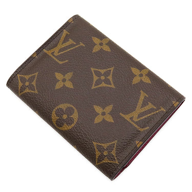 ルイヴィトン LOUIS VUITTON ポルトモネ ロザリ M41939 フューシャ モノグラムキャンバス コインケース ゴールド金具 茶 小銭入れ ミニウォレット