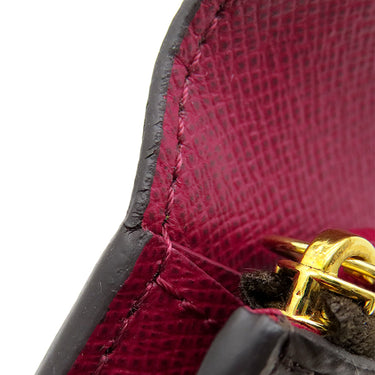 ルイヴィトン LOUIS VUITTON ポルトモネ ロザリ M41939 フューシャ モノグラムキャンバス コインケース ゴールド金具 茶 小銭入れ ミニウォレット