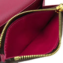 ルイヴィトン LOUIS VUITTON ポルトモネ ロザリ M41939 フューシャ モノグラムキャンバス コインケース ゴールド金具 茶 小銭入れ ミニウォレット