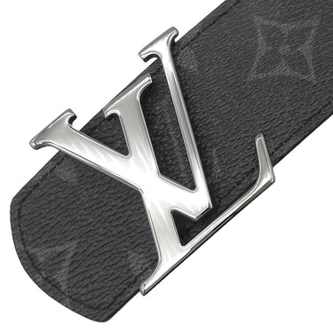 ルイヴィトン LOUIS VUITTON LV ディメンション 40MM リバーシブル 95/38 M8846 モノグラムエクリプス レザー モノグラムエクリプスキャンバス ベルト シルバー金具 黒 サンチュール