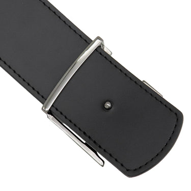 ルイヴィトン LOUIS VUITTON LV ディメンション 40MM リバーシブル 95/38 M8846 モノグラムエクリプス レザー モノグラムエクリプスキャンバス ベルト シルバー金具 黒 サンチュール