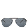 ルイヴィトン LOUIS VUITTON クロックワイズ 60□14 Z1019E ダークガンモノグラム メタル サングラス ブラック金具 黒 イニシャル刻印入り